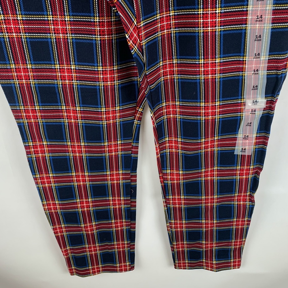 High-Waisted Patterned Pixie Ankle Pants NWT - image 7